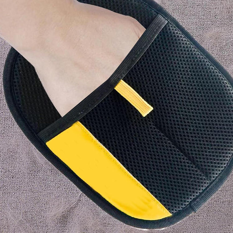 Pet Hair Removal Gloves (Pack of 2) | Double-Sided Grooming Gloves for Dogs & Cats